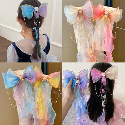 Accessori per capelli alla moda Nuove ragazze Carino colorato fiocco in chiffon Forcine per capelli Bambini Dolci fermagli per capelli Accessori per capelli