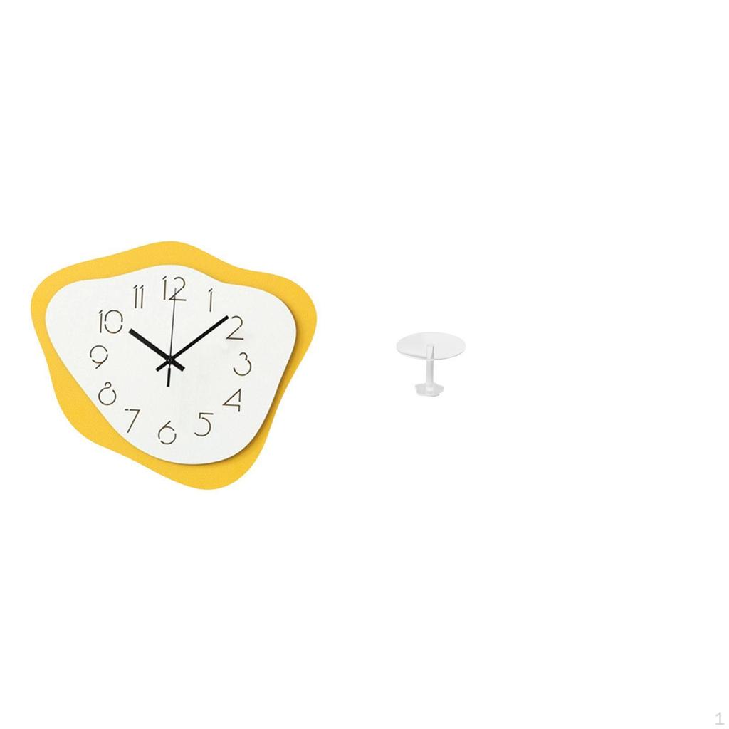 Acrylic Wall Clock Hanging Timepiece Modern Office Ornament Silent Holiday Housewarming Farmhouse