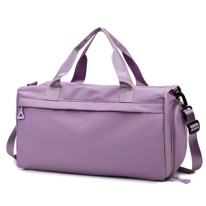 Ielgy Travel Bag Large Capacity Portable Dry Wet Separation Diagonal Training Bag Yoga Gym Bag фиолетовый