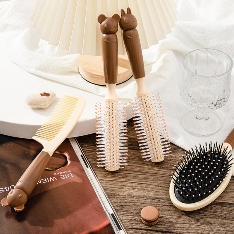 4 Stück Flexible Antistatische Friseurstylingkämme Haarkämme Nass- und Trockenhaarbürste Massagekamm Haarbürste Stylingkamm