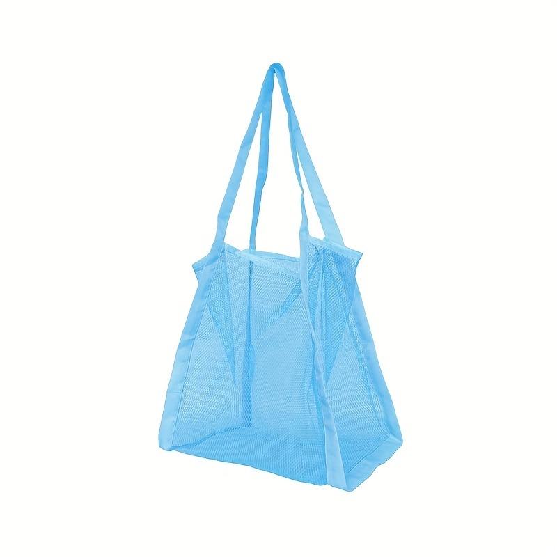 Multicolor Swimming Large Mesh Beach Bag, Sand-Away Portable Tote, Breathable Foldable Storage For Toys Outdoor Mesh Handbag