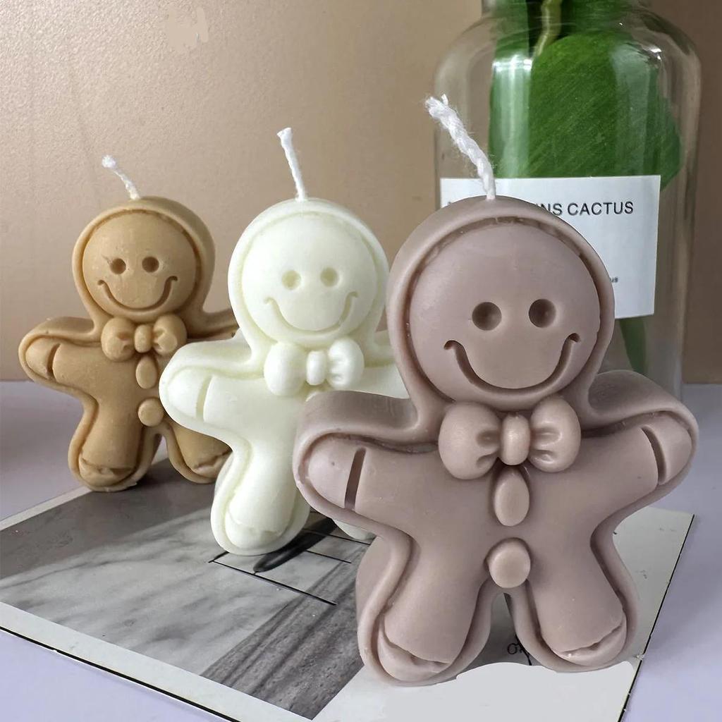 Weihnachtsdekoration Lebkuchenmann Silikonform Neue Lebkuchenkerzenherstellung Lieferungen Form Festival Geschenke