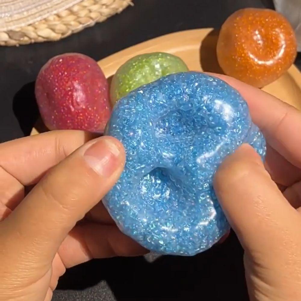 Elastic TPR Crystal Ball Simulation Slow Rebound Toy Hand Made Ball Pinch Toy  Children Toys