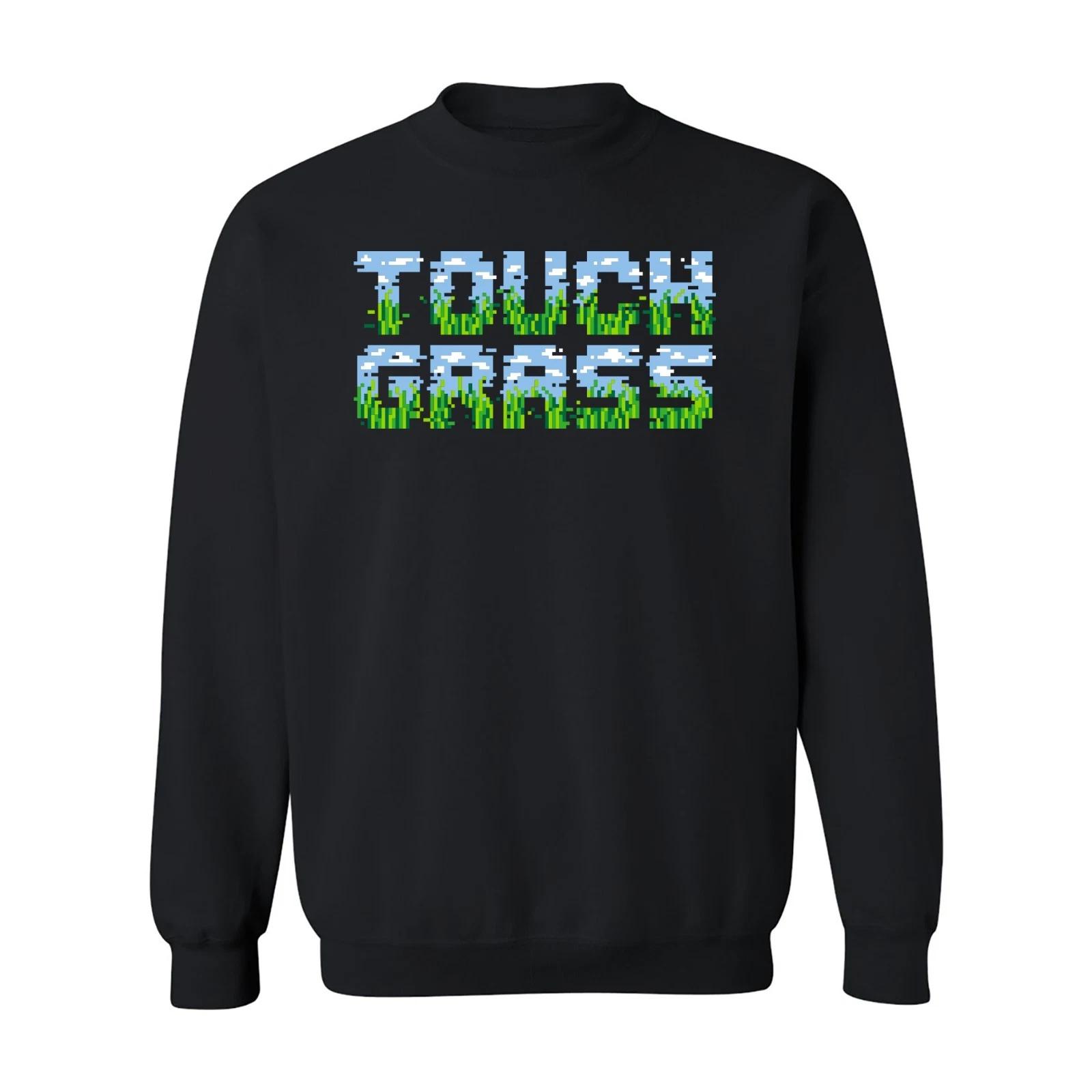 UGP Campus Apparel Touch Grass - Video Game Nerd Sweatshirt 4XL