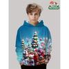 Children Hoodie Christmas Santa Claus 3D Fashion Print Sports Comfortable Spring Autumn Very Suitable for Daily Wear Sweatshirts