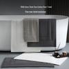 Luxury Cotton Non-Slip Bath Mat: Absorbent & Thick for Bathroom & Entryway