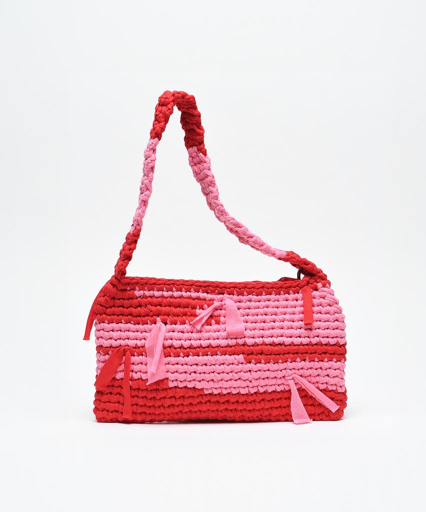 Limelike Becky Knit Bag_Red Pink