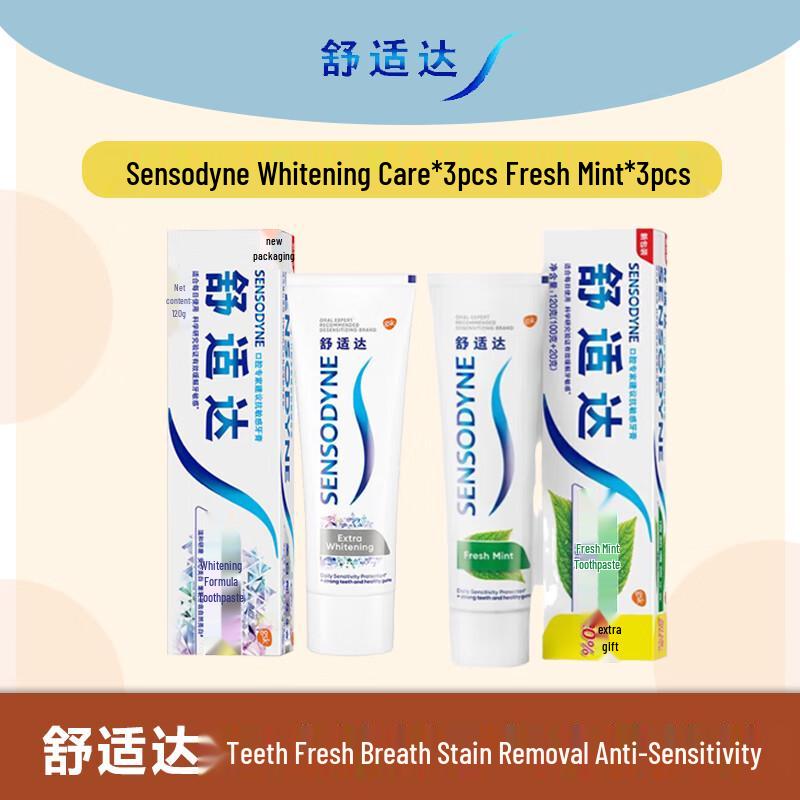 

Sensodyne Anti-Sensitive Whitening & Fresh Mint Toothpaste Combo Pack