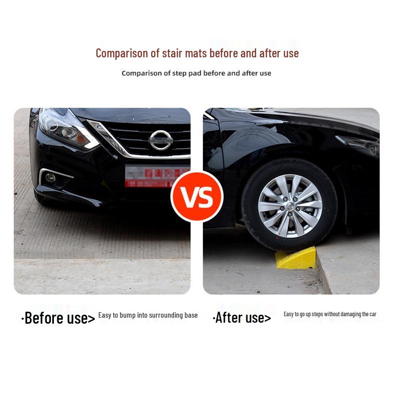 Portable Plastic Triangular Curb Ramp for Cars and Homes