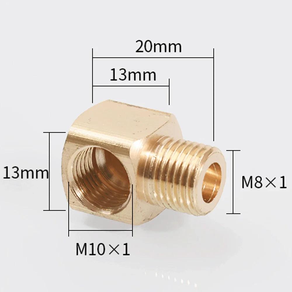 M6/8/10 1/8 1/4 3/8 Inch BSPP Female/Male Brass 90-Deg Elbow Plumbing Adapter Lubrication-Tubing Block