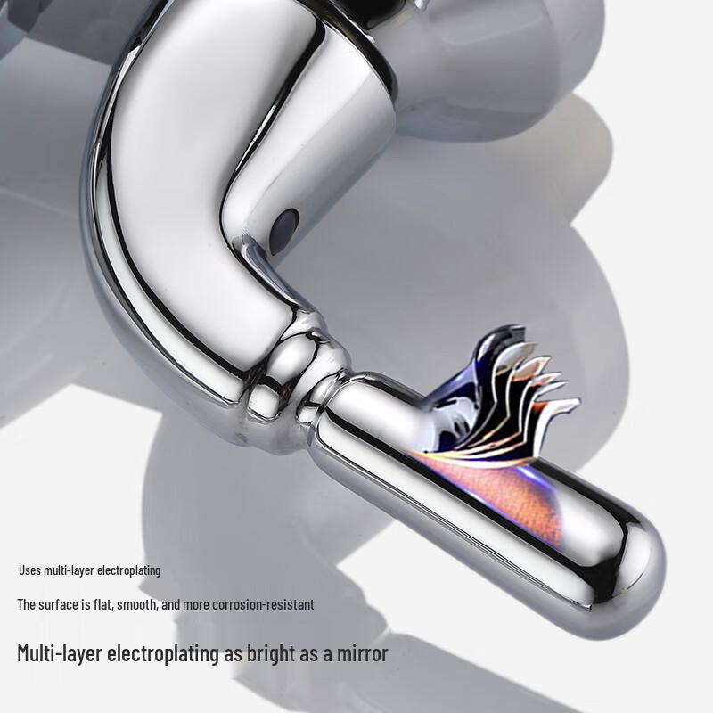 Lairshidan LD96022 Doppelgriff Deckmontierte Waschtischarmatur