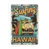 Vintage Tin Art of Summer Beach Scenes: Ideal Wall Murals for American Bar Backdrops and Home Decor