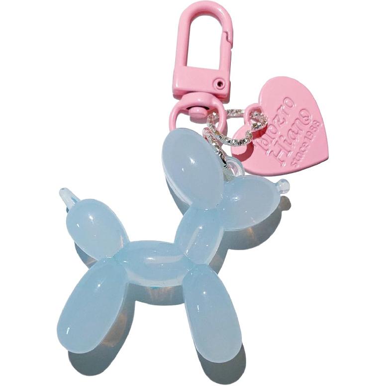 LAEKOU Jelly Balloon Dog Keychain for Women, Cute Bag Charms Key Chain
