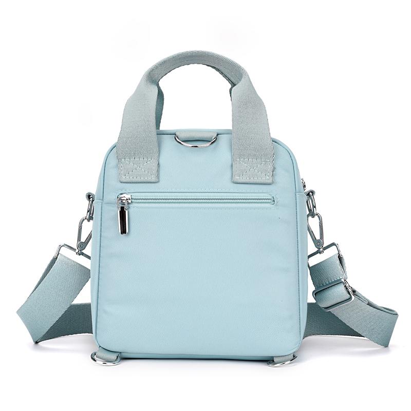 Women's Multifunctional Nylon Backpack Solid Color Shoulder Bag Crossbody Bag Commuter Handbag