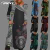 JPNTKY Moda Autunno Inverno Manica Lunga Girocollo Abiti Casual