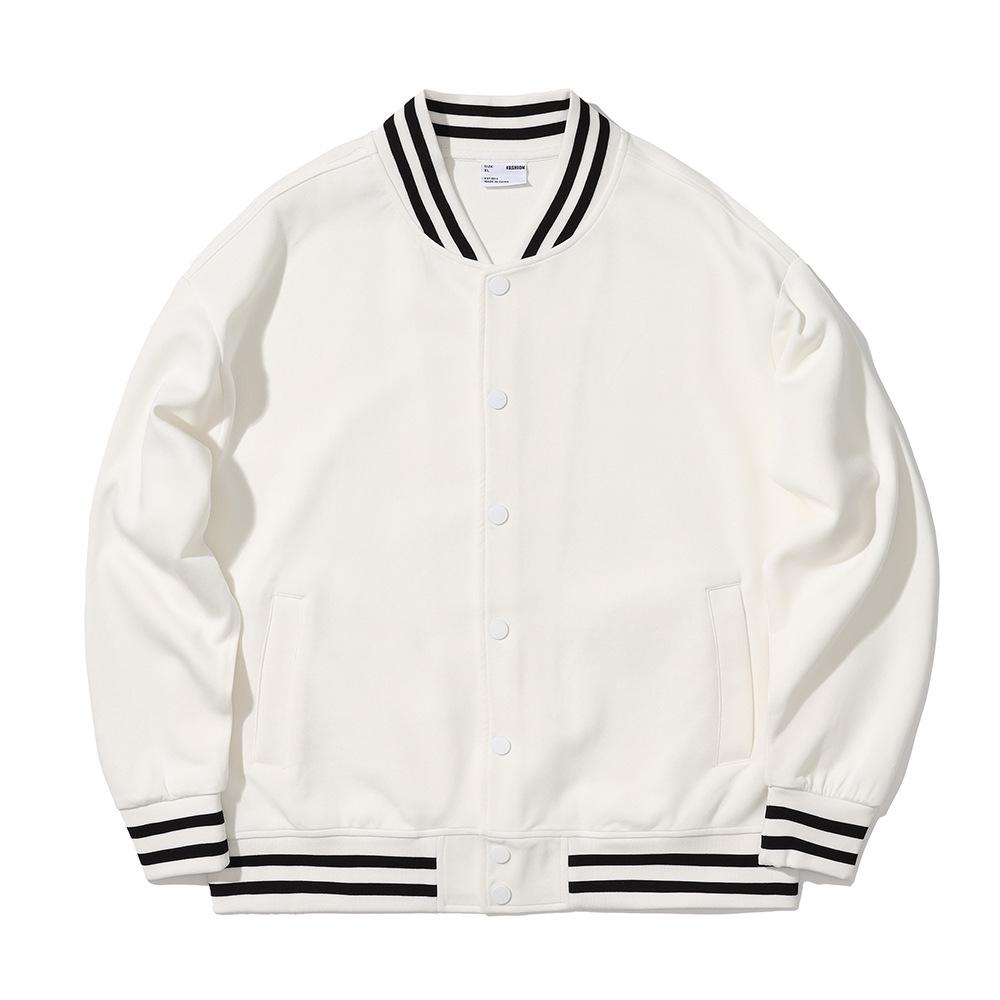 

Men s High-Quality Autumn/Winter Trendy Business Casual Baseball Cardigan Jacket M