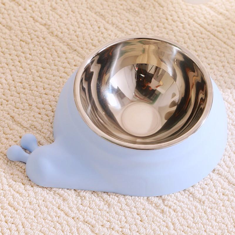 Dog Bowl Neck Protector Cat Food Bowl Cute Stainless Steel Bowls for Dog Feeding Non-slip Dogs Water Bowls Dogs Feeder Container