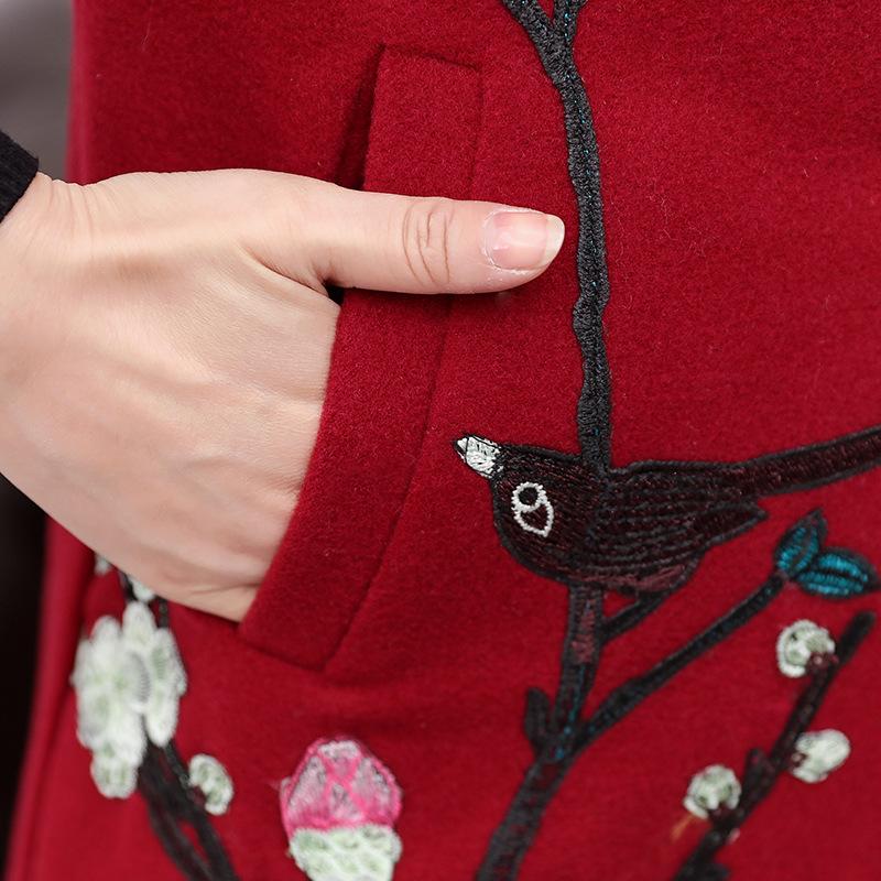 Ținută de mamă cu jachetă de lână supradimensionată de pluș și îngroșată pentru ținute de toamnă și iarnă pentru femei, jachetă de bumbac la modă de lungime medie