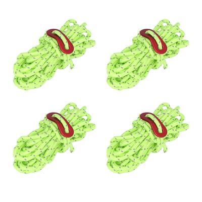 4Pcs 4mm Reflective Tent Rope High Strength Lightweight Camping Cord for Outdoor Camping Hammocks