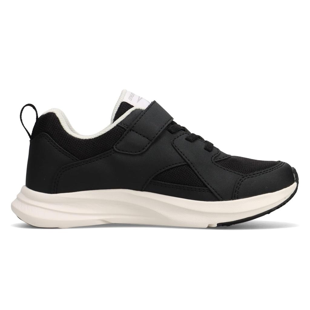 Shunsoku Sneakers for Thick LEJ Cm Kids, Girls, Soles, Lightweight, 16-25cm, 3E, 8410, Black, 21.0