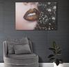 Handmade Wall Printing Beautiful Lips 80x3.8x120 Cm