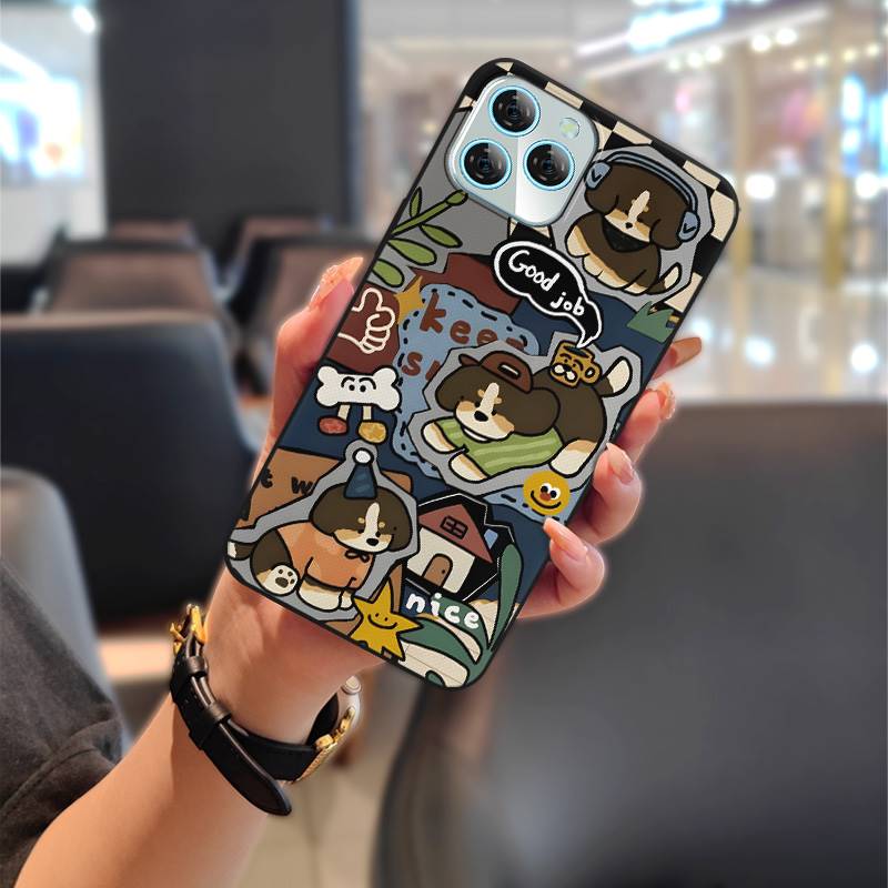 Soft case Protective Phone Case For Blackview A95 Dirt-resistant Silicone Cartoon TPU Back Cover Durable Anti-knock Cute