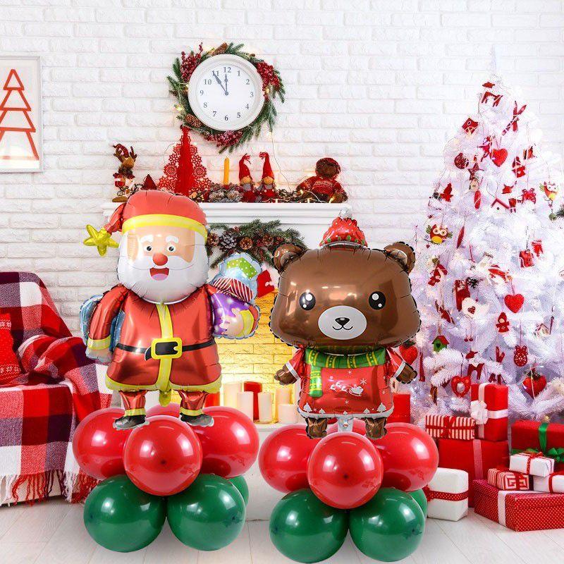 Weihnachtself Folienballon Set Für Feiertags-Partydeko