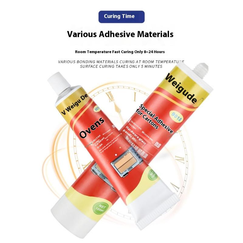 1 Stück Hitzebeständiges Ofenplattensilikon Ofenplattenglue 100ml Auslaufsicheres Schnelltrocknendes Dichtmittel für Haushaltsgeräte