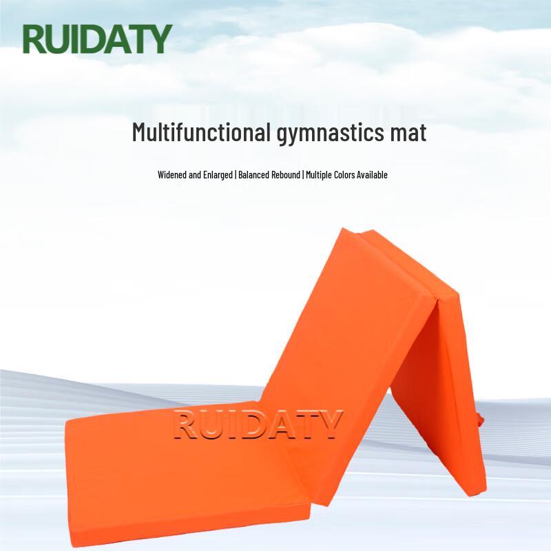 RUIDATY Foldable Thickened Gymnastics & Yoga Training Mat Tri-fold 180x60x5cm