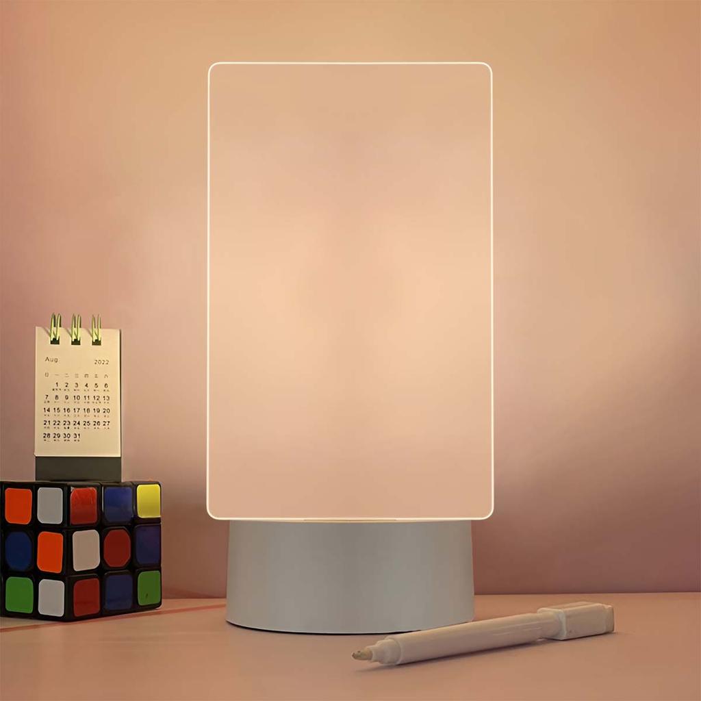 Atmosphere Gift 3D Message Board Night Light Creative Bedroom Bedhead DIY Transparent USB Handwritten Tablet Desk Lamp