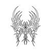 Personalità Dominante Amore Fiore Loto Spine Linea Totem Spina Mano Tatuaggio Adesivo