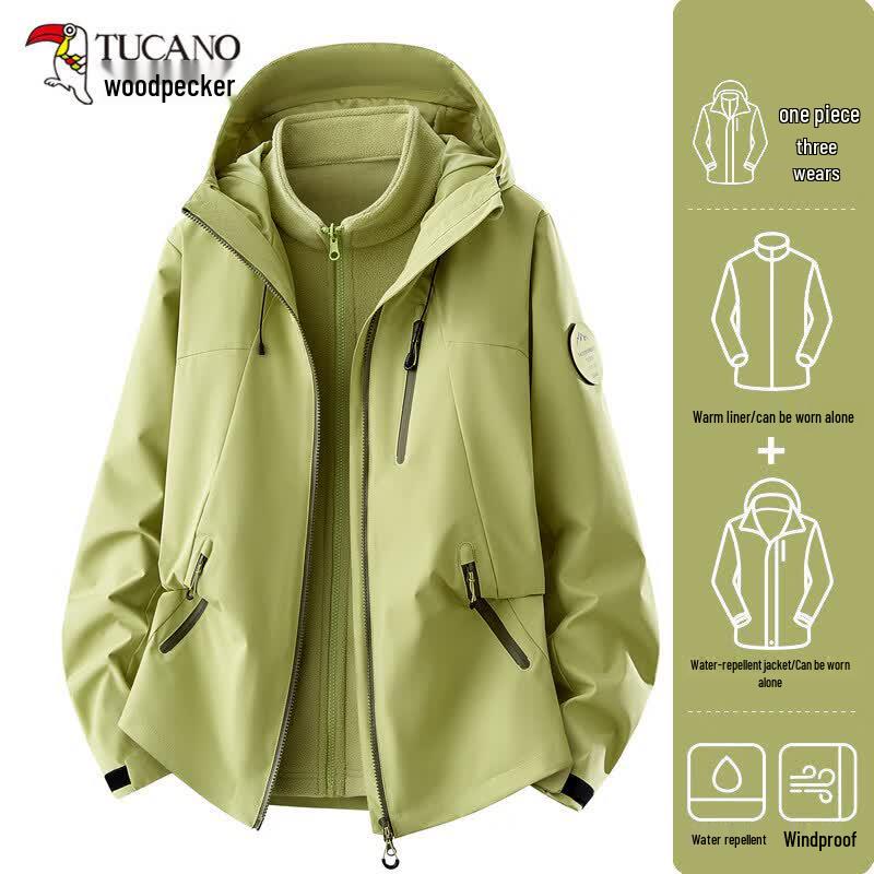 TUCANO Unisex 3-in-1 Fleece Lined Hiking Jacket