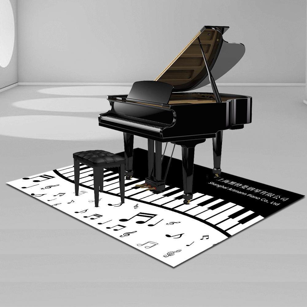 Square Piano Carpet Giveaway Floor Mat Musical Instrument Promotional Item Qin Shop Gift Company Quick Manufacturing