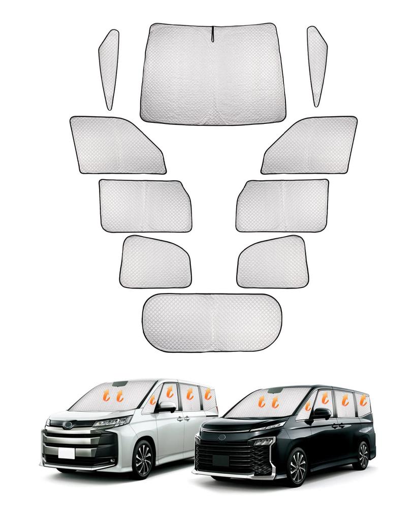 CARVANTA Sunshades for Toyota New Blackout Front and Side Sunshades for Car Privacy Full Sunshades for Toyota R90W 2022 Heat Light UV Outdoor Full