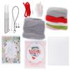 Nadelfilz-Set Wollfilz-Zubehör Niedliche Tier-Plüschpuppe DIY Bastelmaterial 112# Energie Weihnachts-Hut