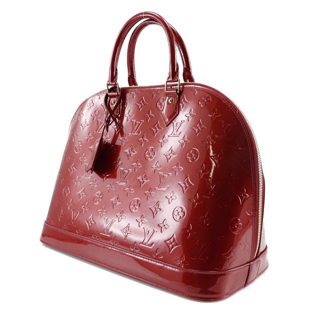 LOUIS VUITTON Alma GM Handbag M93596 Pomdamul Red Vernis Women Used