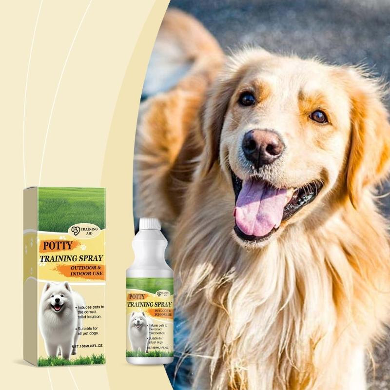 Daily Use Pet Toilet Training Sprays 150ml Bathroom Training Extracts For New Pet Parent Efficient Defecation Inducer