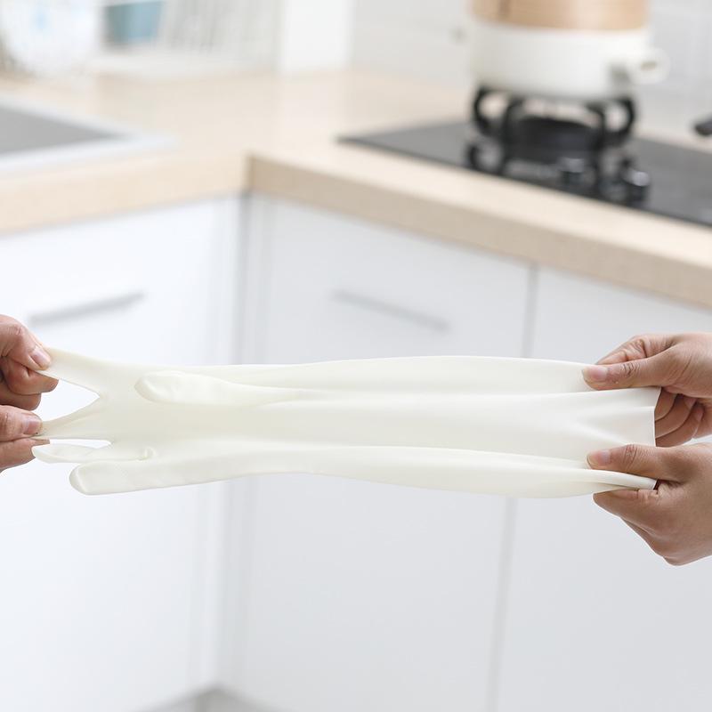 Kadın Dayanıklı Su Geçirmez Nitril Kauçuk Mutfak Temizlik Eldivenleri