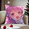 Hololive Himemori Luna Pillow Case For Sofa Bedroom Living Room Plush Cushion Cover Decorations and Protector