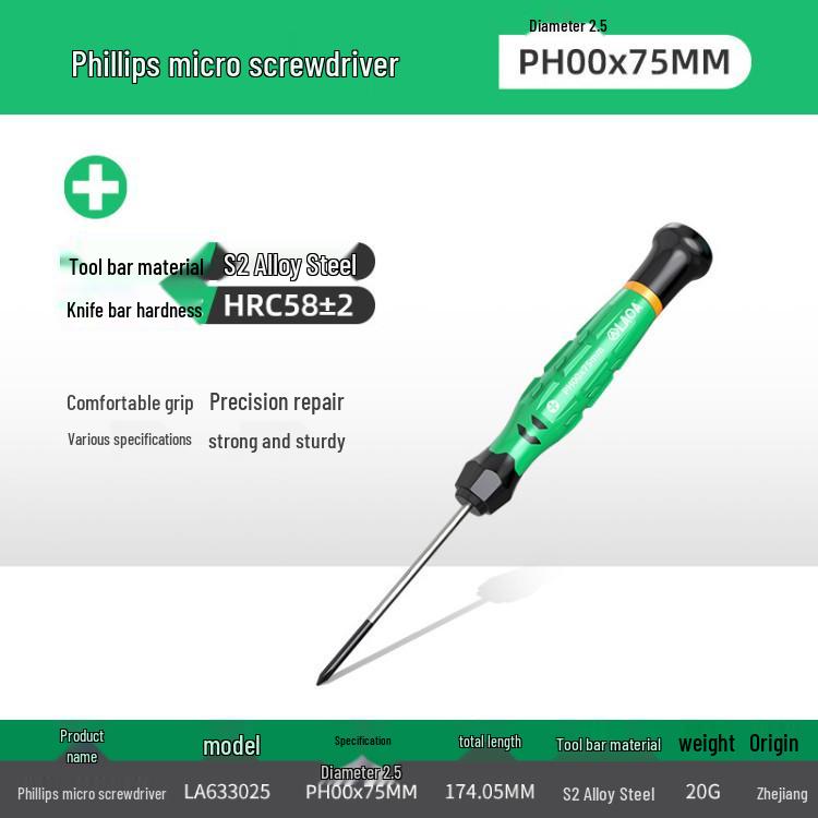 Rotating Color Ring Precision Mini Screwdriver for Mobile, Clock, Watch, Tablet Repair