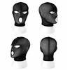 Sexy Black Lace Mask See-through Full Face Hood Fashion Cosplay Headgear  Parties