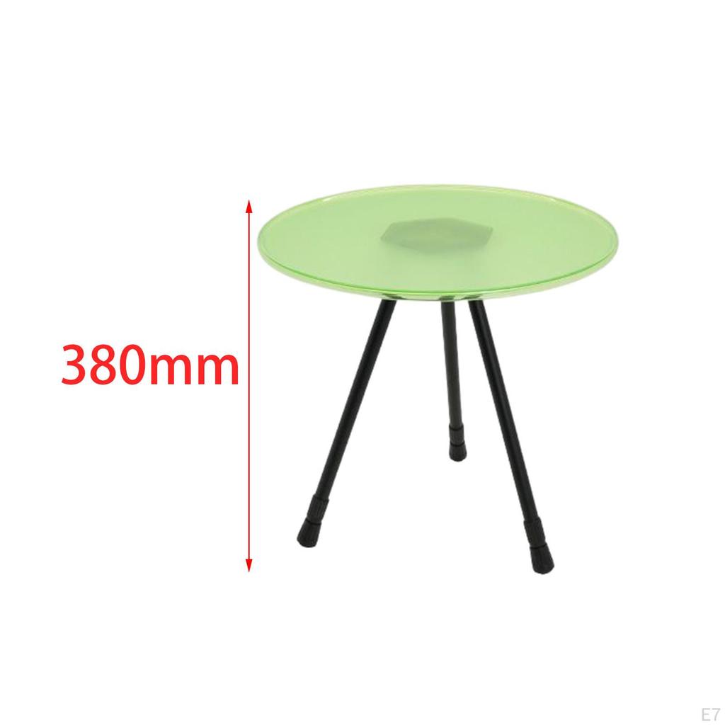 Portable Round Table Collapsible Stable Multifunctional Furniture Durable Three Legged Retractable