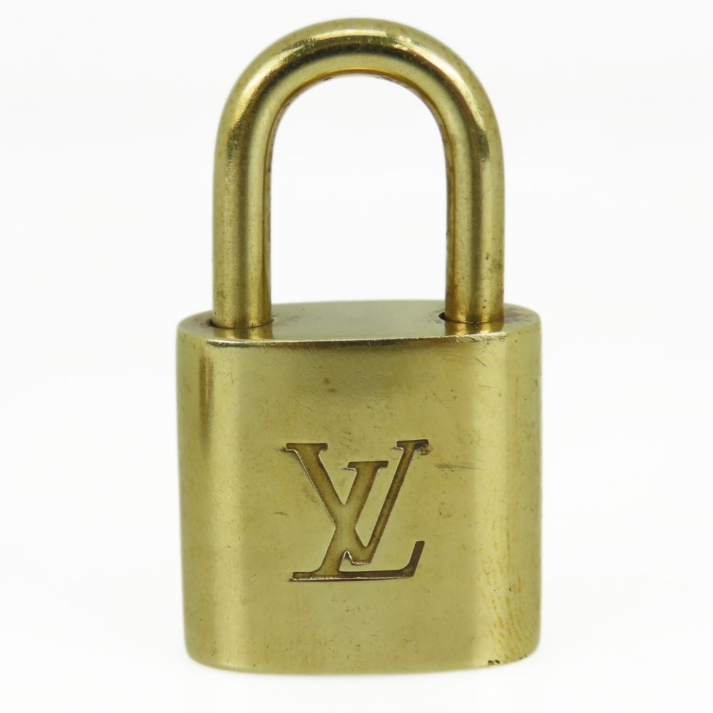 Used LOUIS VUITTON Cadena Key set No.315 metal gold padlock