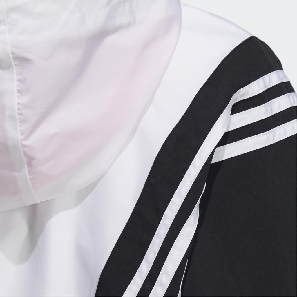 Adidas Neo Womens Color Blocked Logo Embroidered Striped Sports Hooded Jacket Women Jackets GT1879