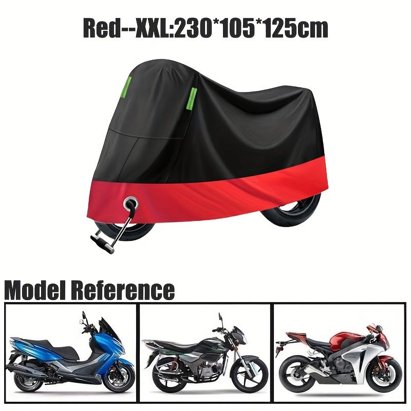 1Pc Oxford Cloth Motorcycle Scooter Cover Waterproof Sun Rain Protection Lock Hole Reflective Night Outdoor All Weather Use