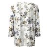 Women's Fashionable Casual Three Quarter Sleeve Printed Collar Pullover Top