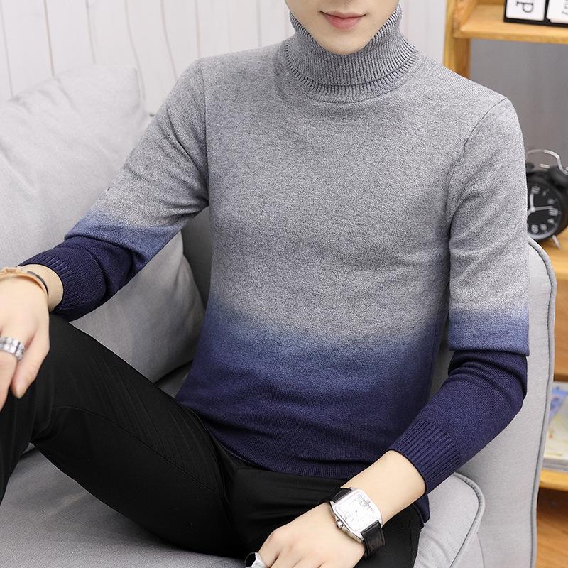 Maglioni colore gradiente da uomo maglione maglione Turtleneck Teen Tops  Pullover Casual Urban Youth Men acquista in modo economico — spedizione  gratuita, recensioni reali con foto — Joom