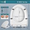 MDNG Universal Top-Mounted Thickened U-Shaped Toilet Seat