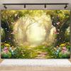 Fairy Tale Enchanted Forest Backdrop Photography Wonderland Dreamy Jungle Mushroom Baby Birthday Party Backgrounds Decor Prop