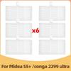 Compatible For Midea S5 Plus / Conga 2299 Ultra Home X-Treme Genesis Robot Vaccum Parts Main Side Brush Mop Dust Bag Filter